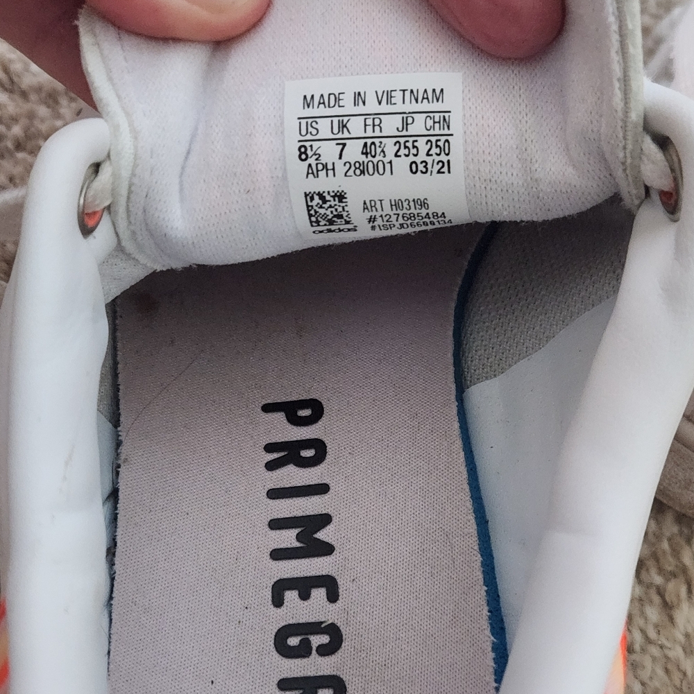 Stan Smith For Adidas White and Orange Sneakers (8.5) - Picture 4 of 6